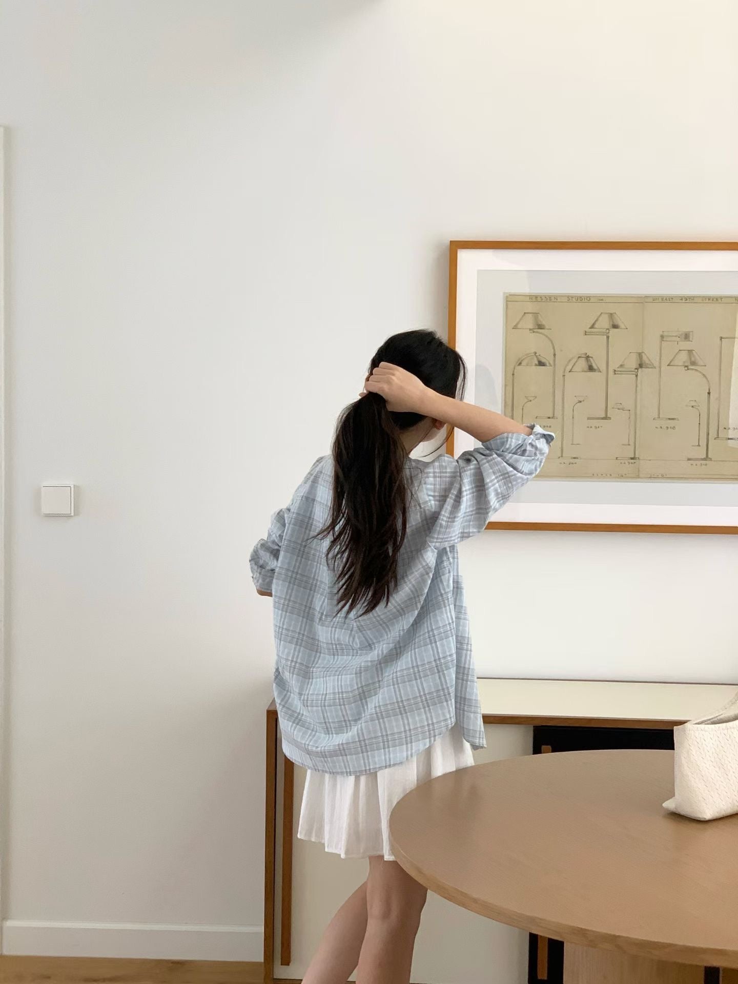 summer check shirt-2col