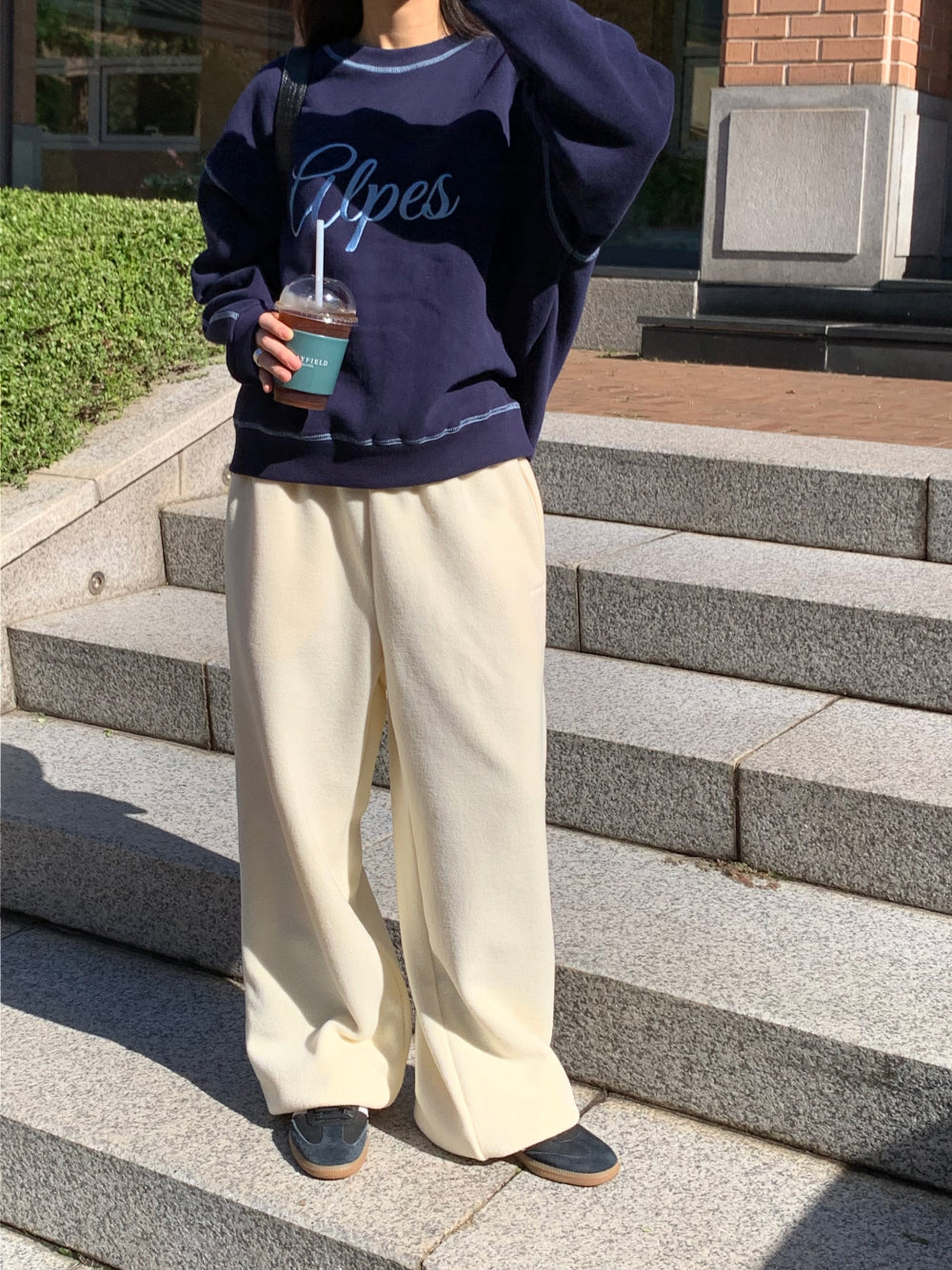 mix fleece pants-4col