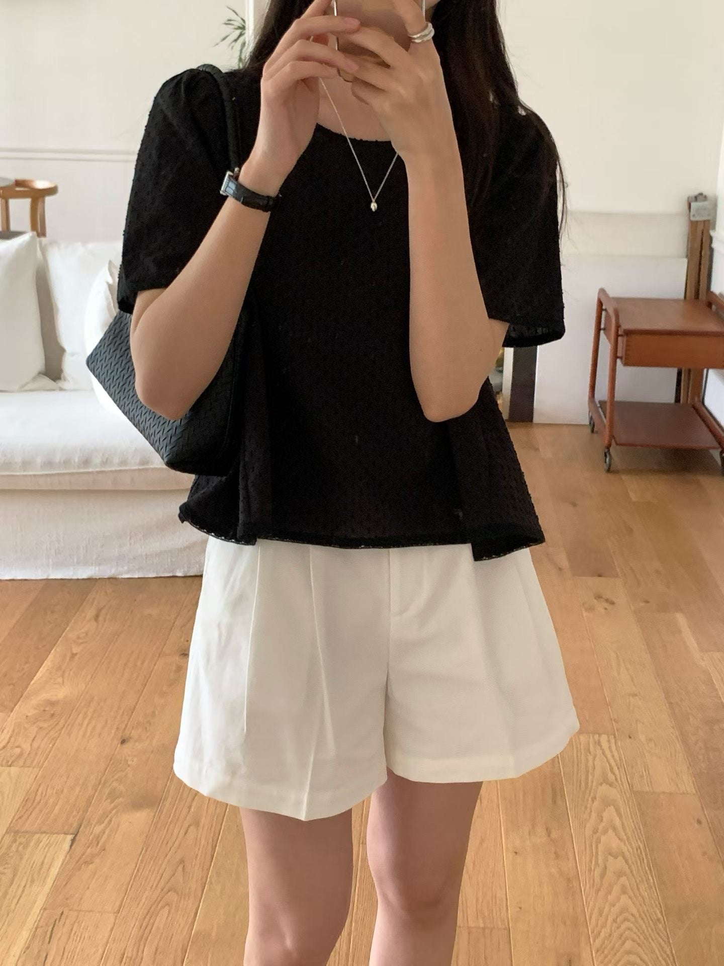 Wendy lace blouse-3col