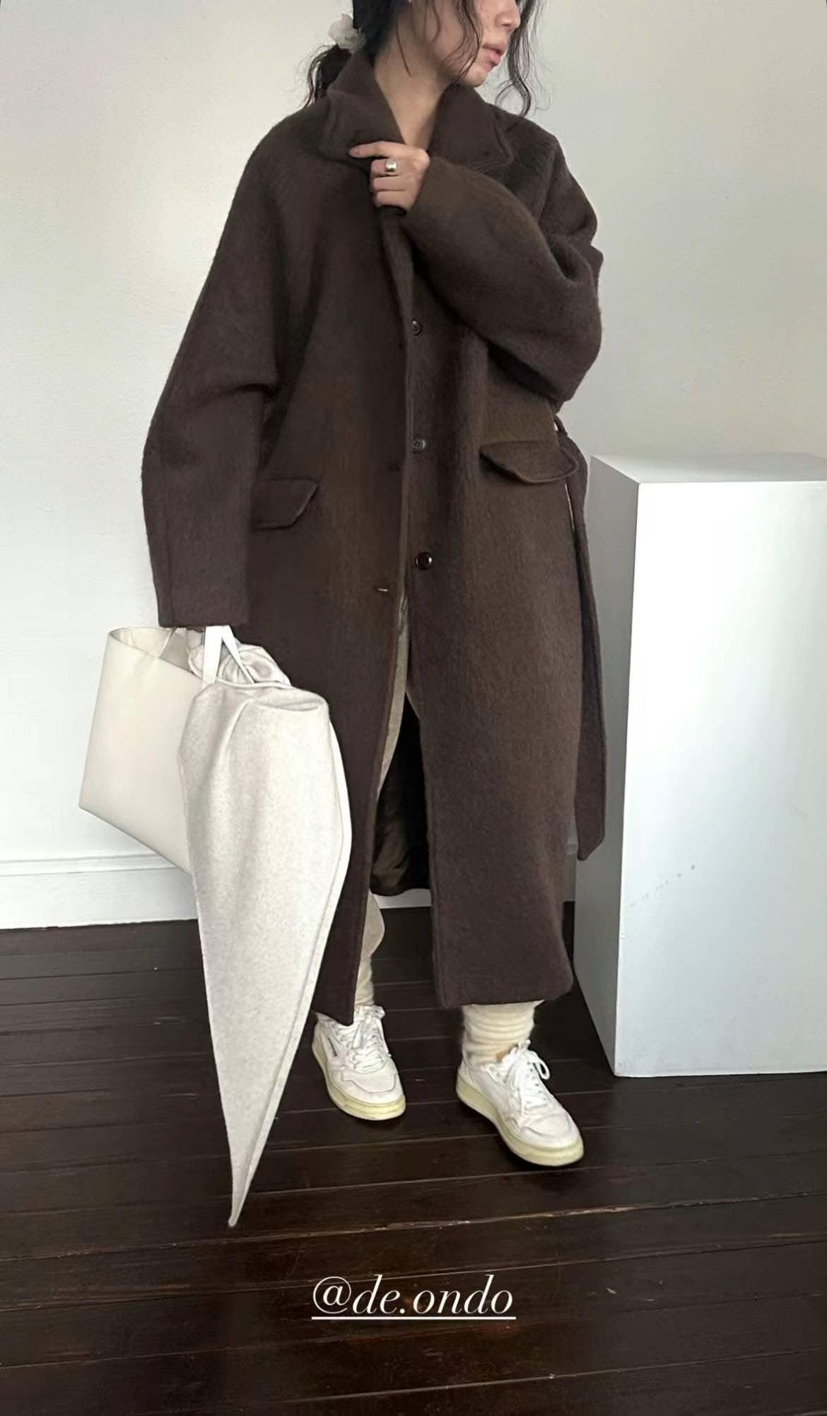 deondo baby alpaca coat-2col