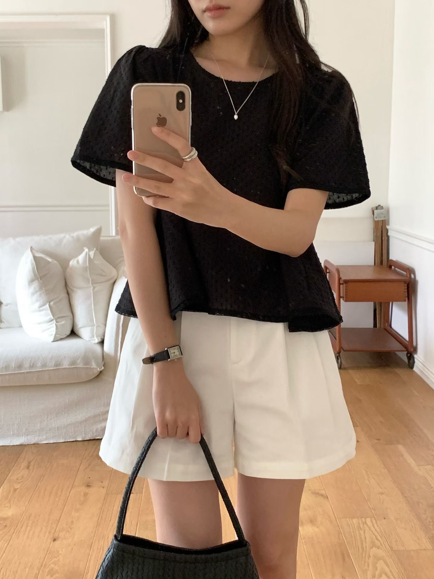 Wendy lace blouse-3col