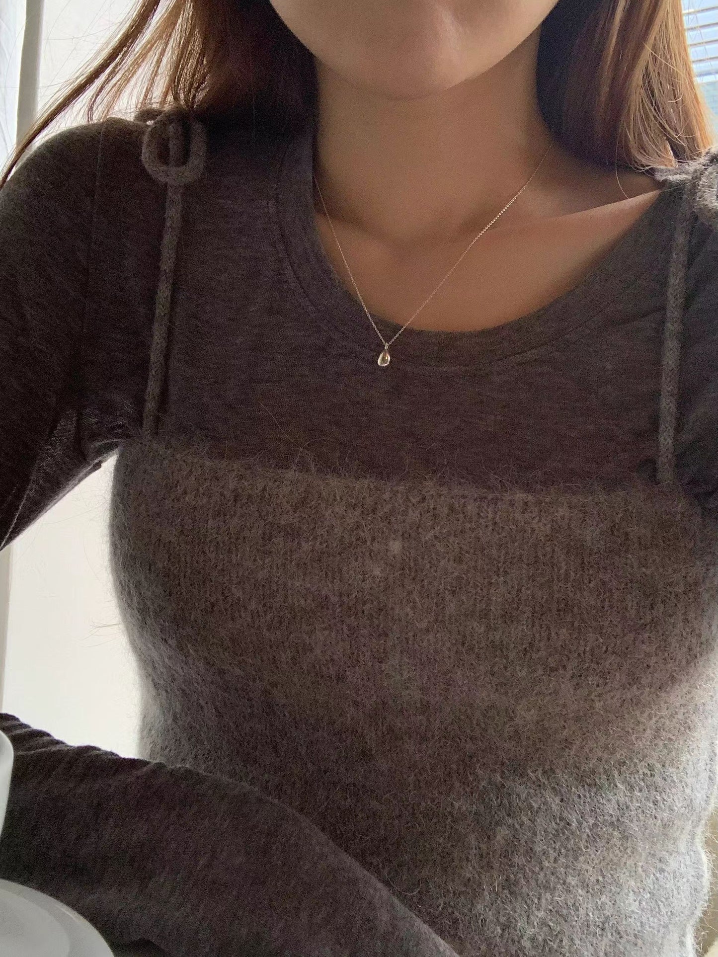 Ounce hairly alpaca bustier-2col