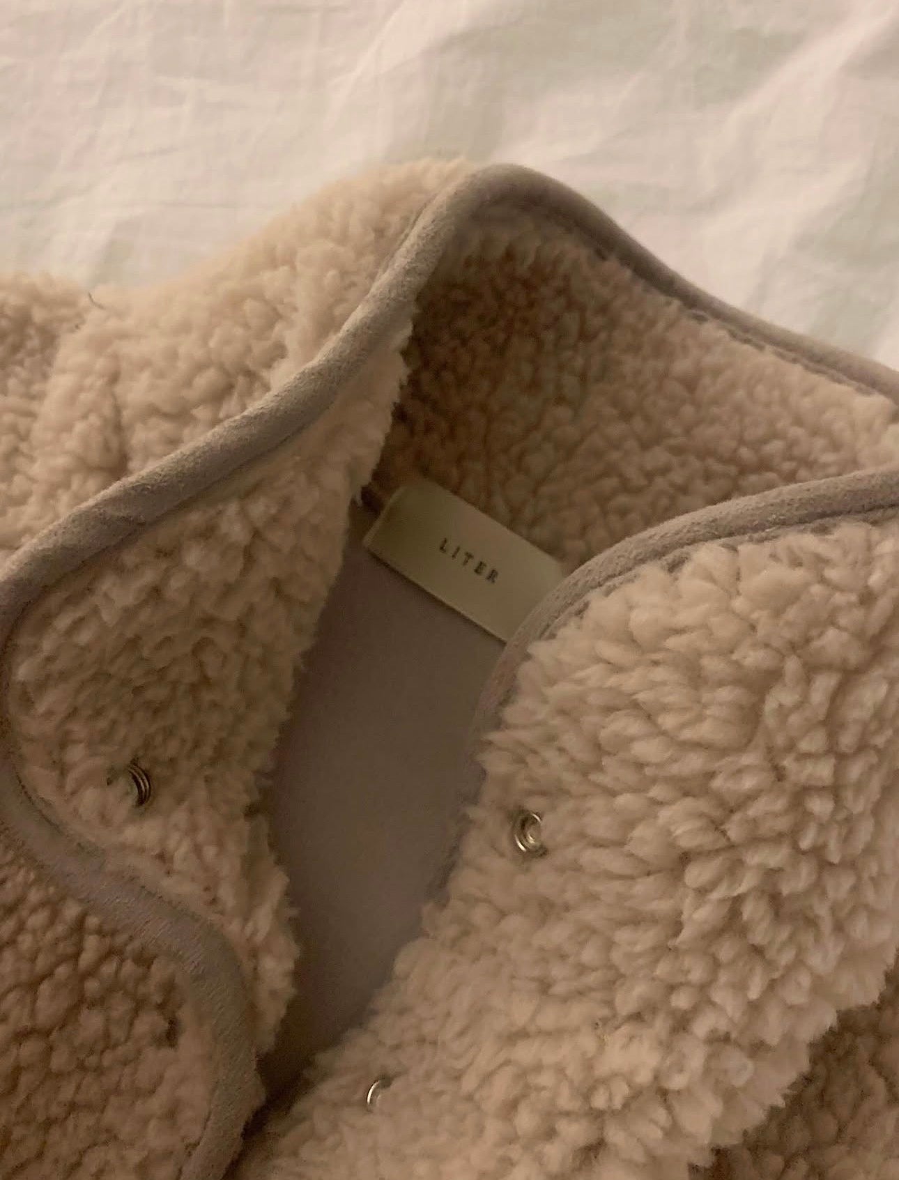 liter teddy searing fleece jumper-2col