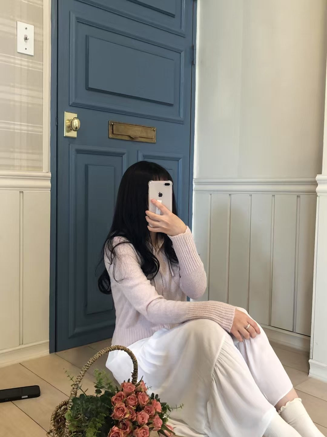Park hood cardigan-3col