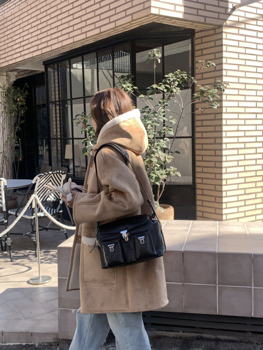 Fitz hoodie shearing half mustang