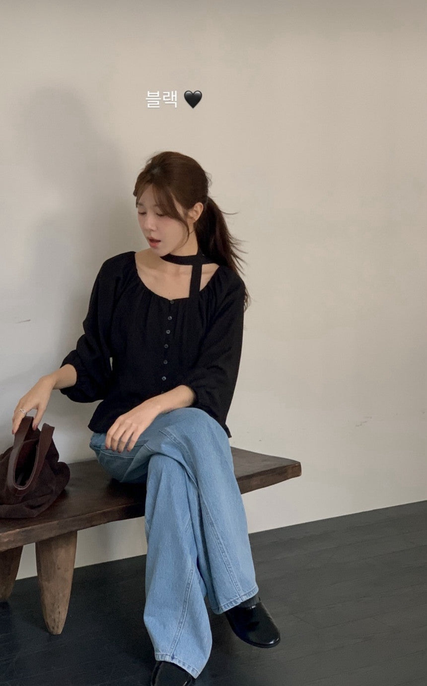 Mute wool blouse-4col