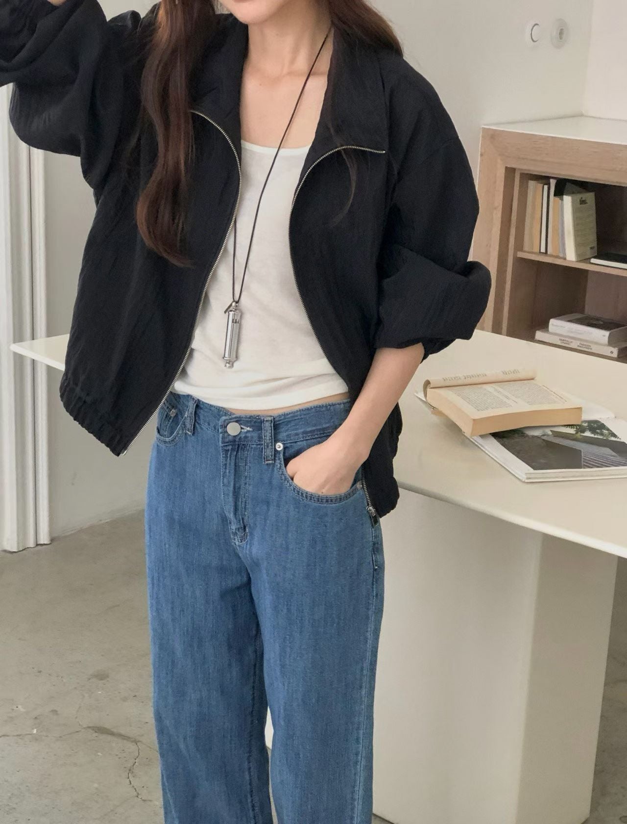 summer zip up jumper-2col
