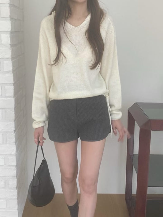 wholega hood knit-2col