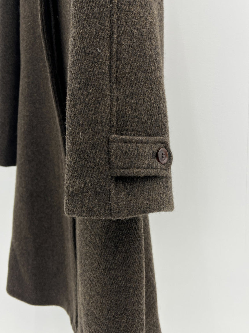 Luce wool twill melange coat-2col