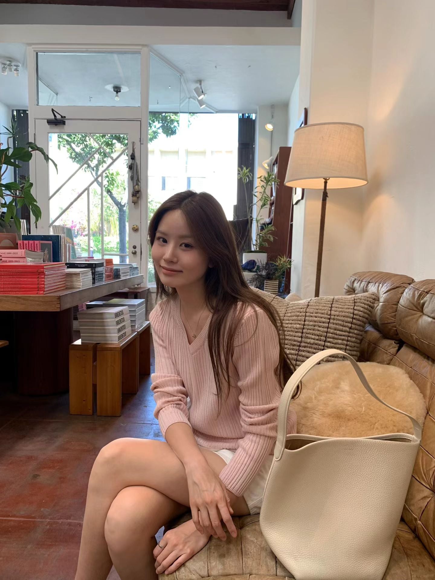 Ounce v neck rib knit-3col