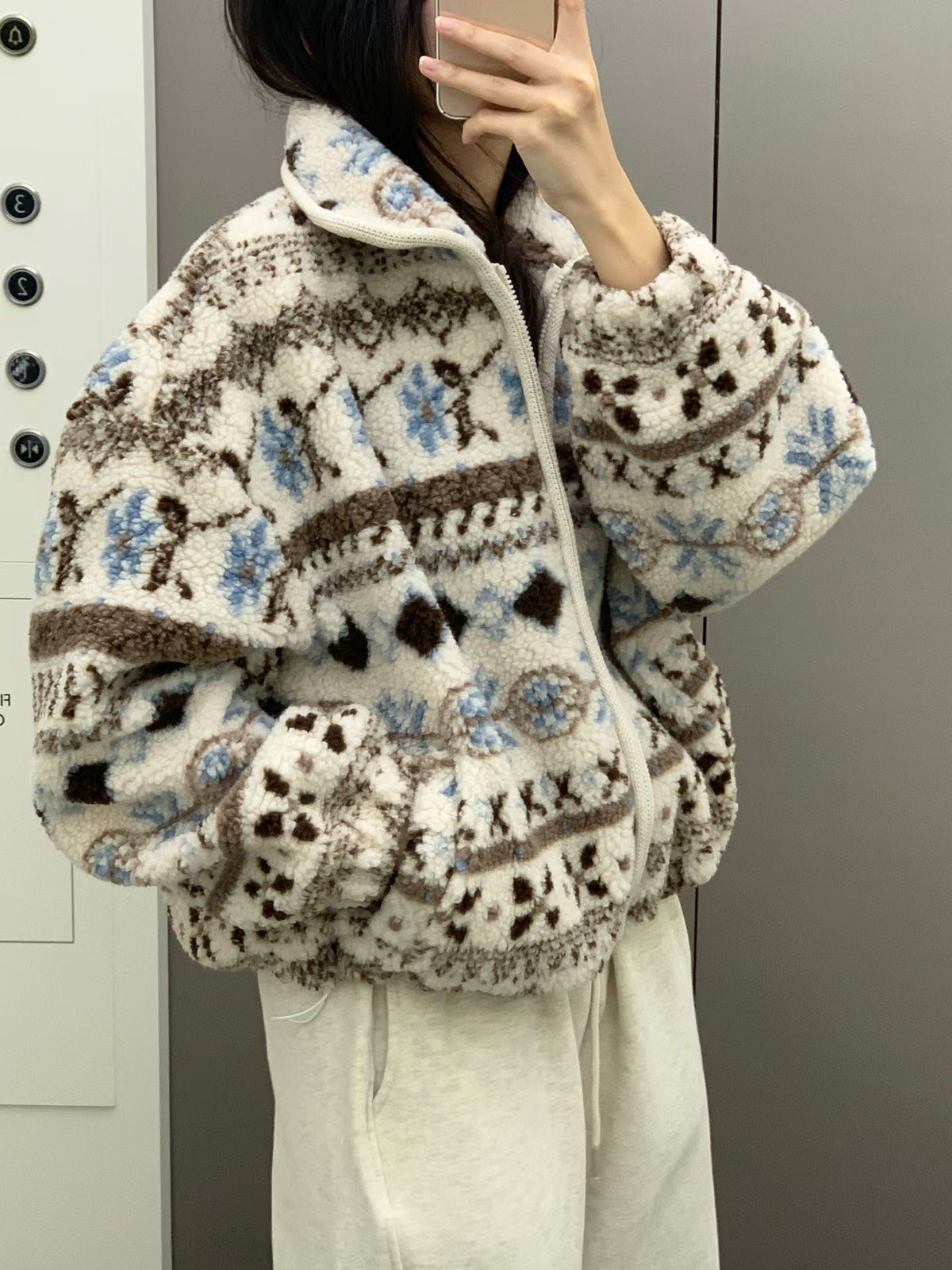 Puppy fleece jumper-2col