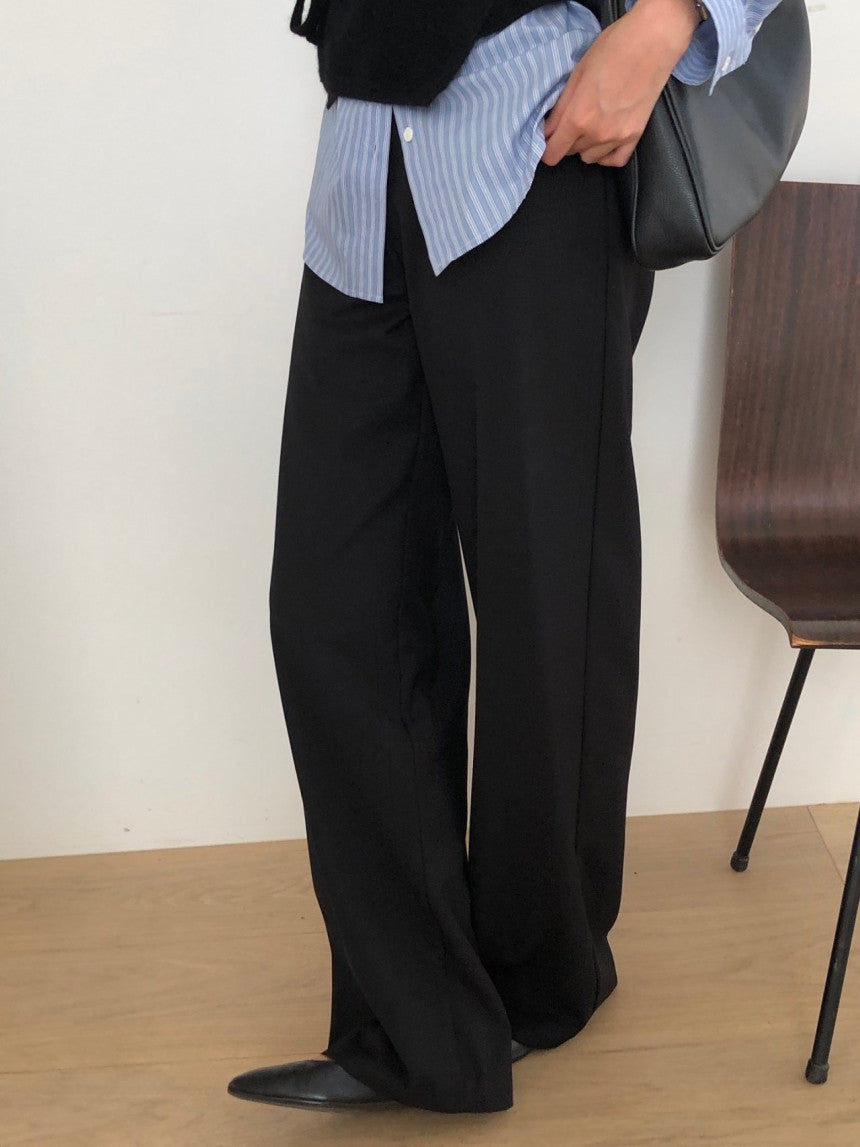 Row flare slacks-3col