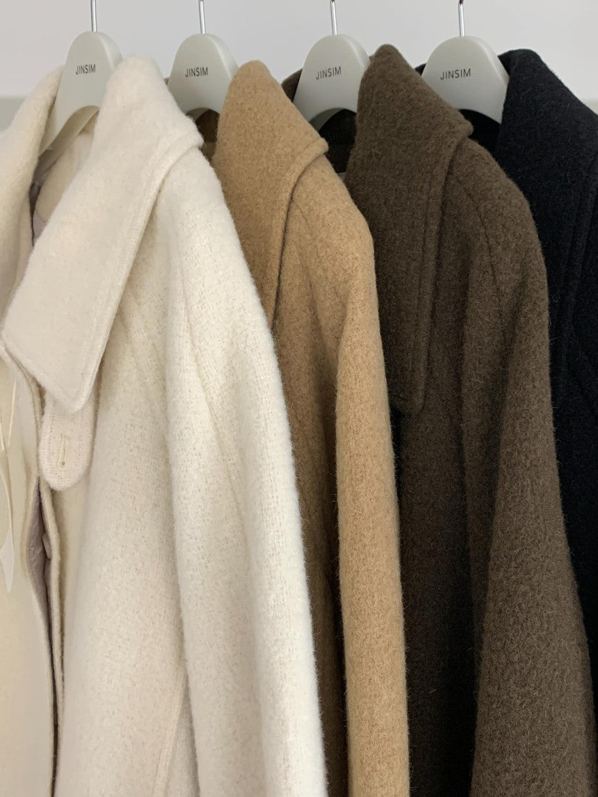 Carry half baby alpaca coat-3col