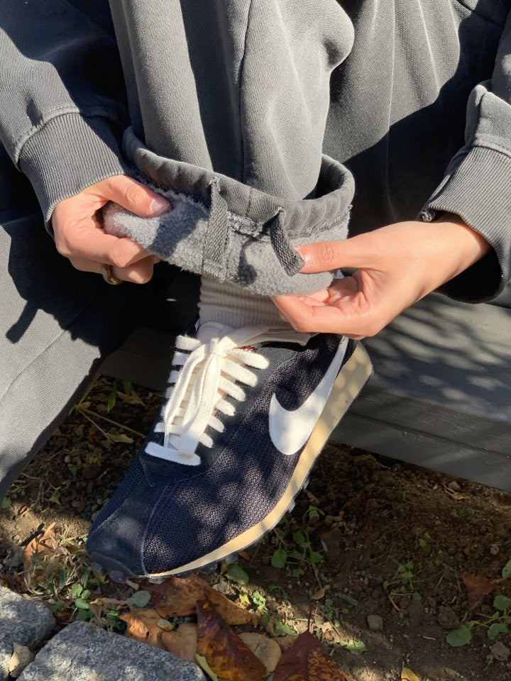 pigment fleece dying hood zip up&pants