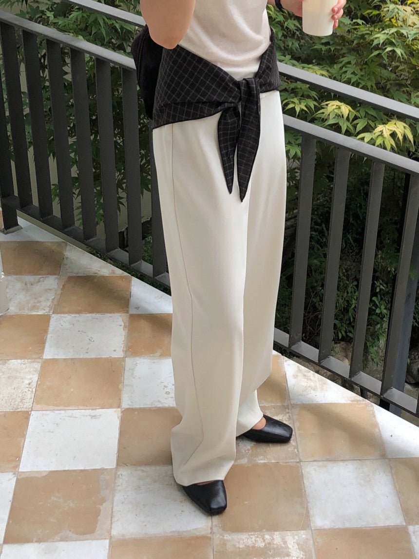 Row flare slacks-3col