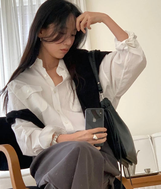 bell pocket shirt-3col