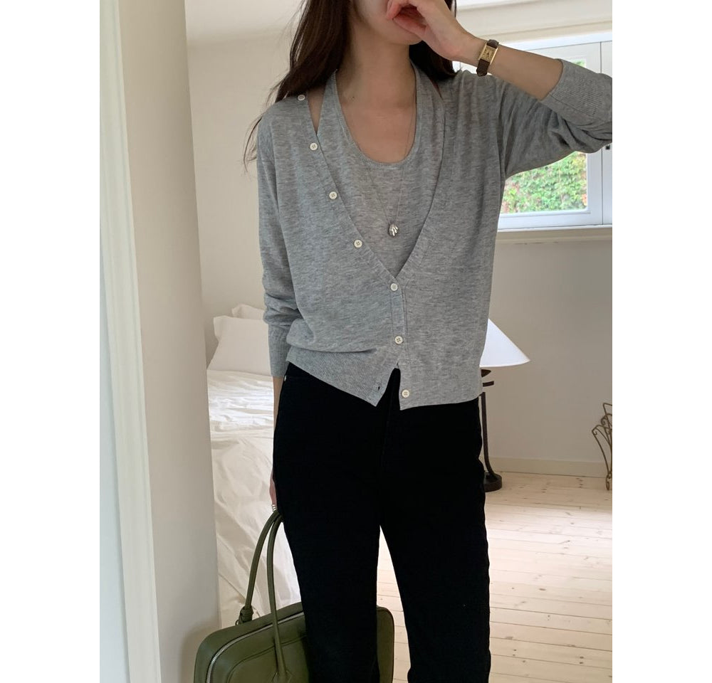 Colin Cardigan Set-4col