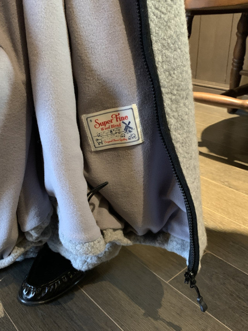 Cris fine wool dumble zip up jumper-3col