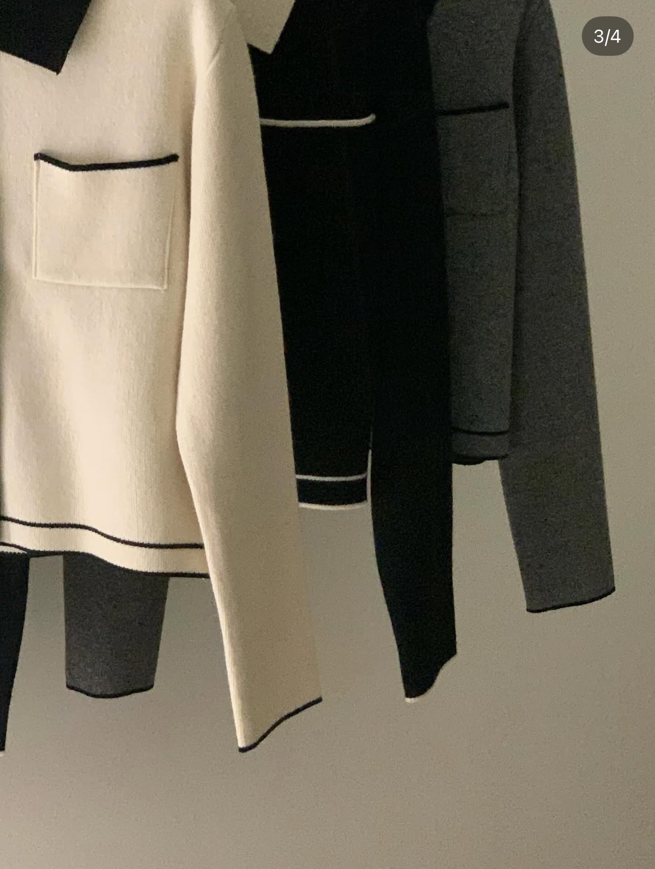 Letter cardigan-3col