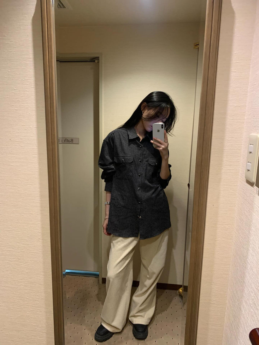 Jade check shirt-3col