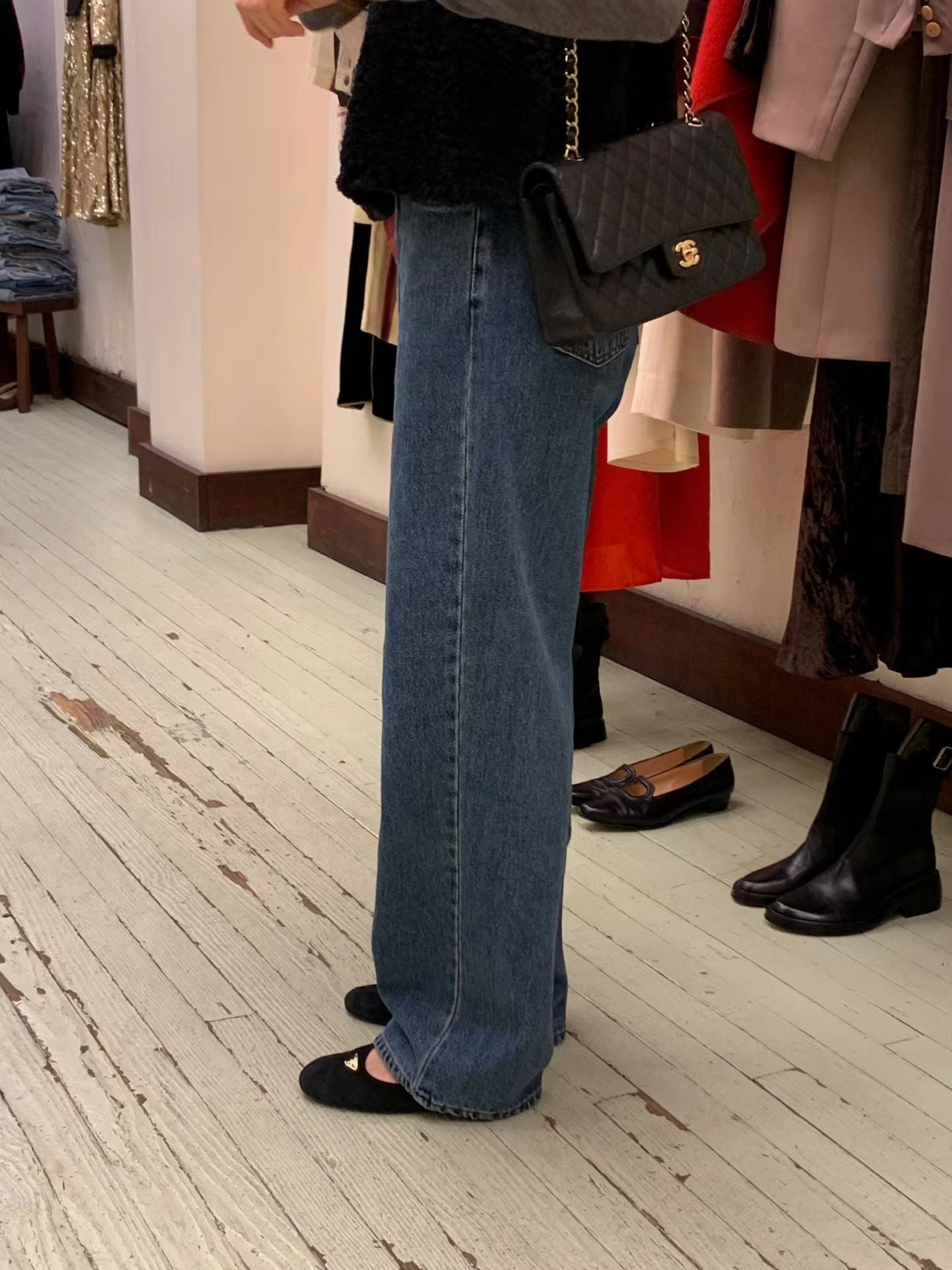 Ounce bow deep blue denim