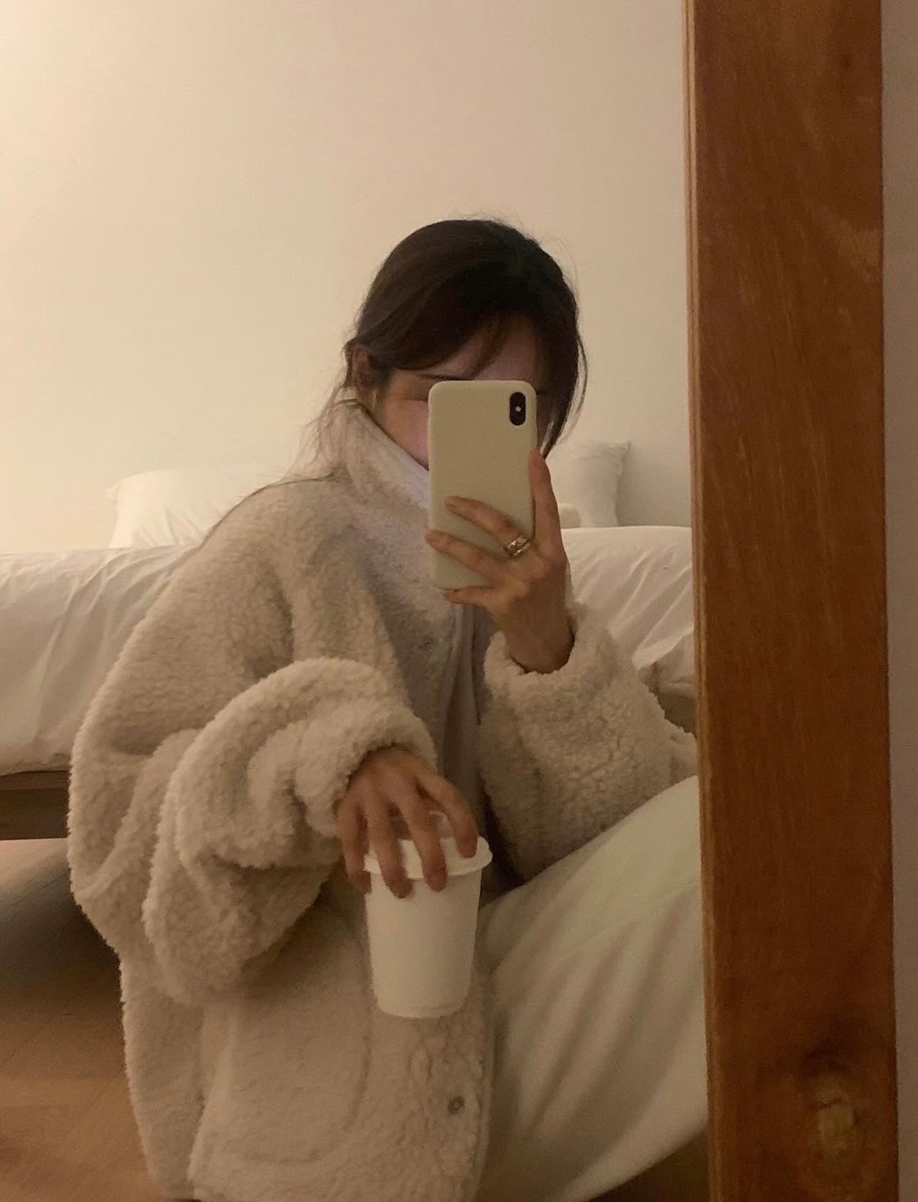 liter teddy searing fleece jumper-2col