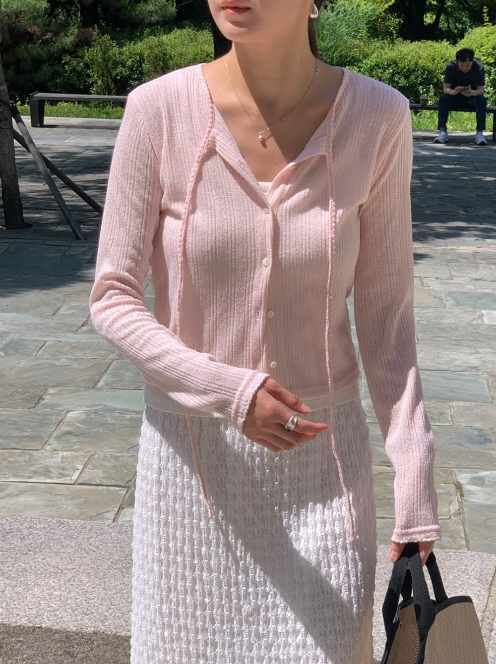 fuzzy cardigan-3col