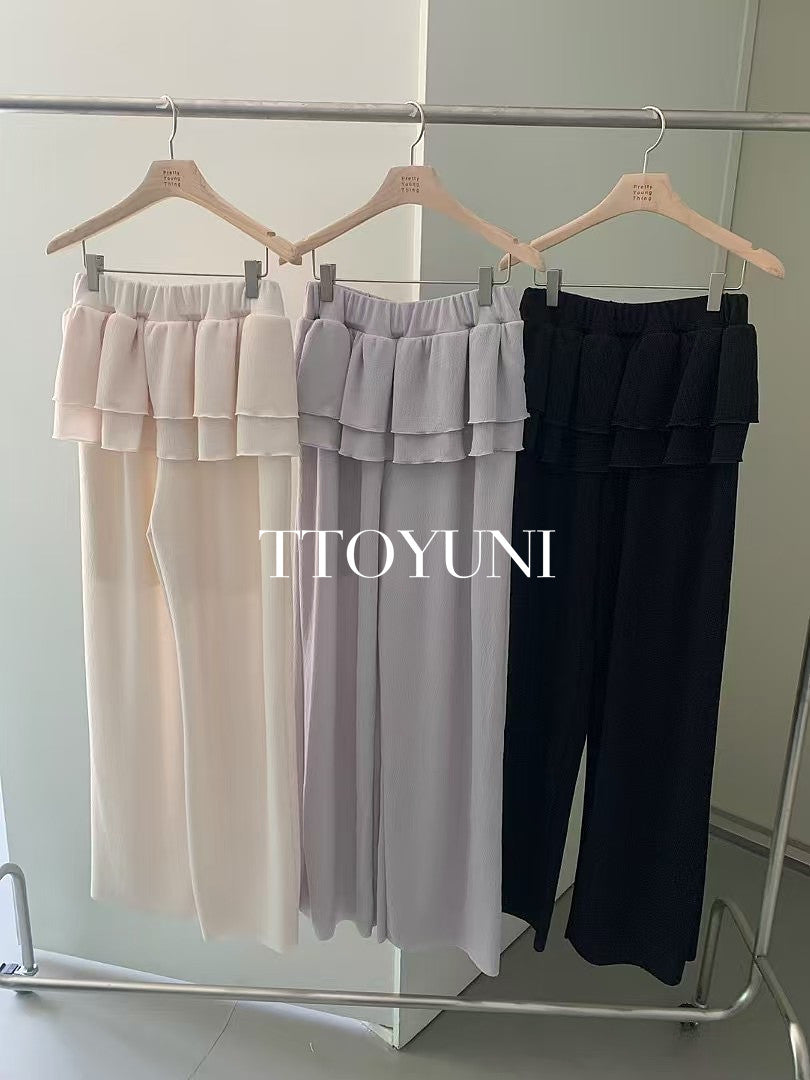wish frill pants-3col