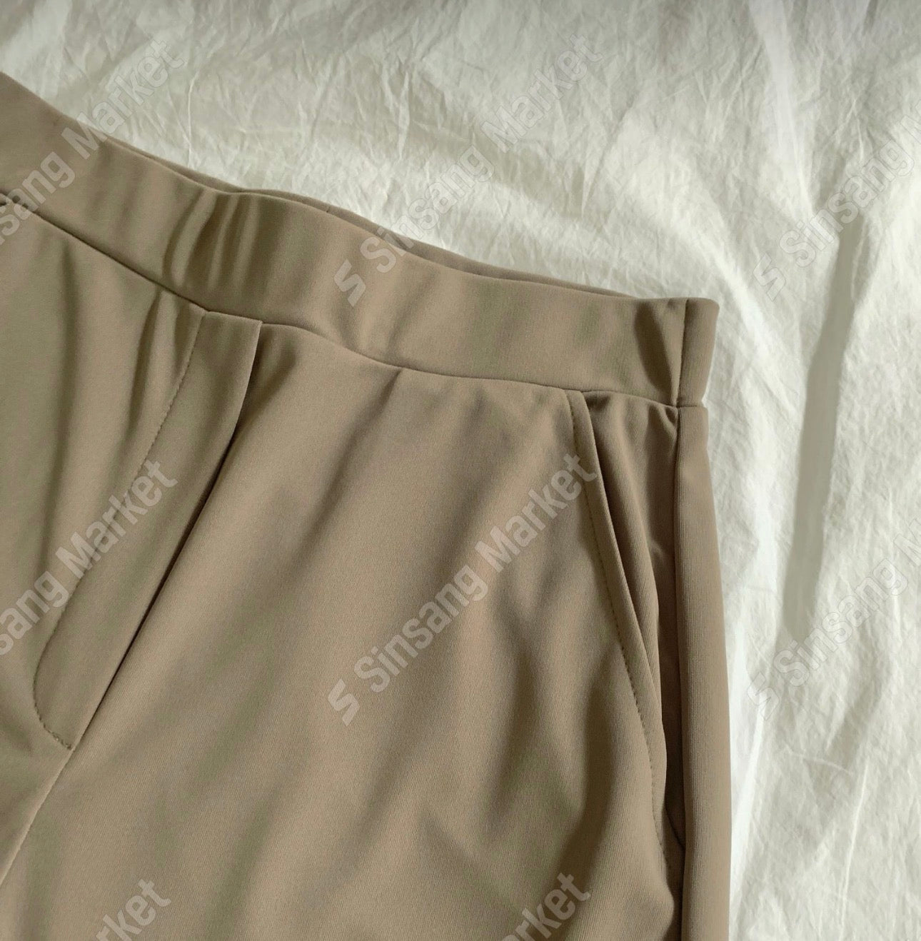 Hidden wide slacks-2col/ショート丈あり