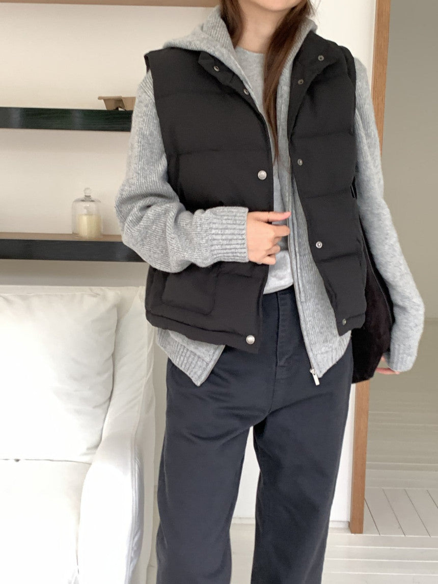 Bloom duckdown vest-3col