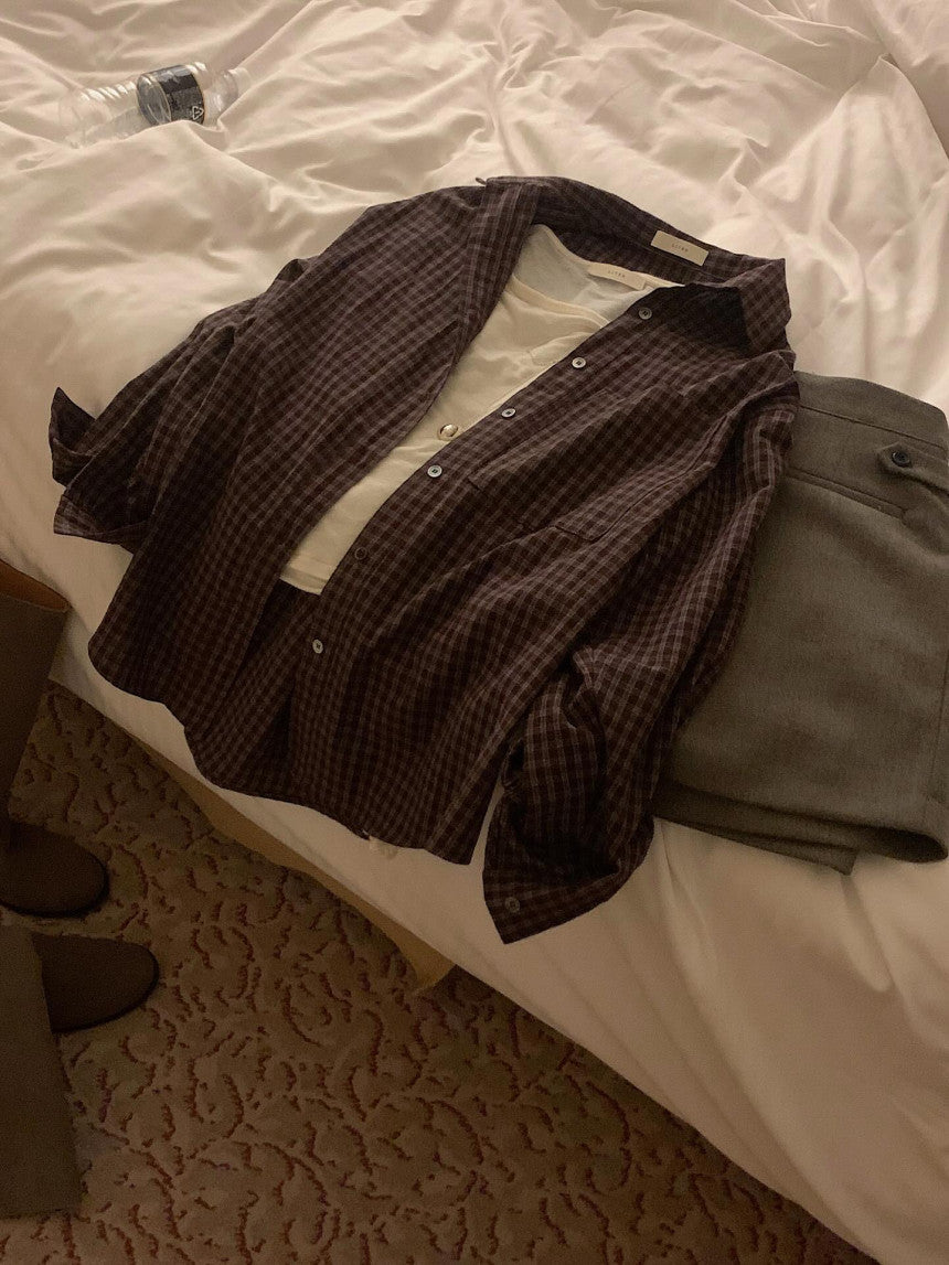 liter foe wool button shorts-2col