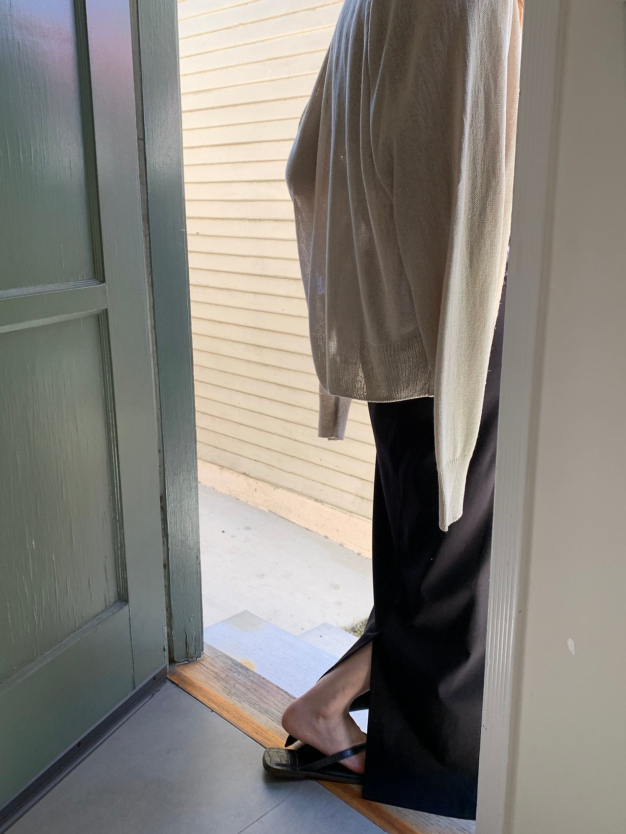 cream即納 Vera summer V-neck cardigan-2col