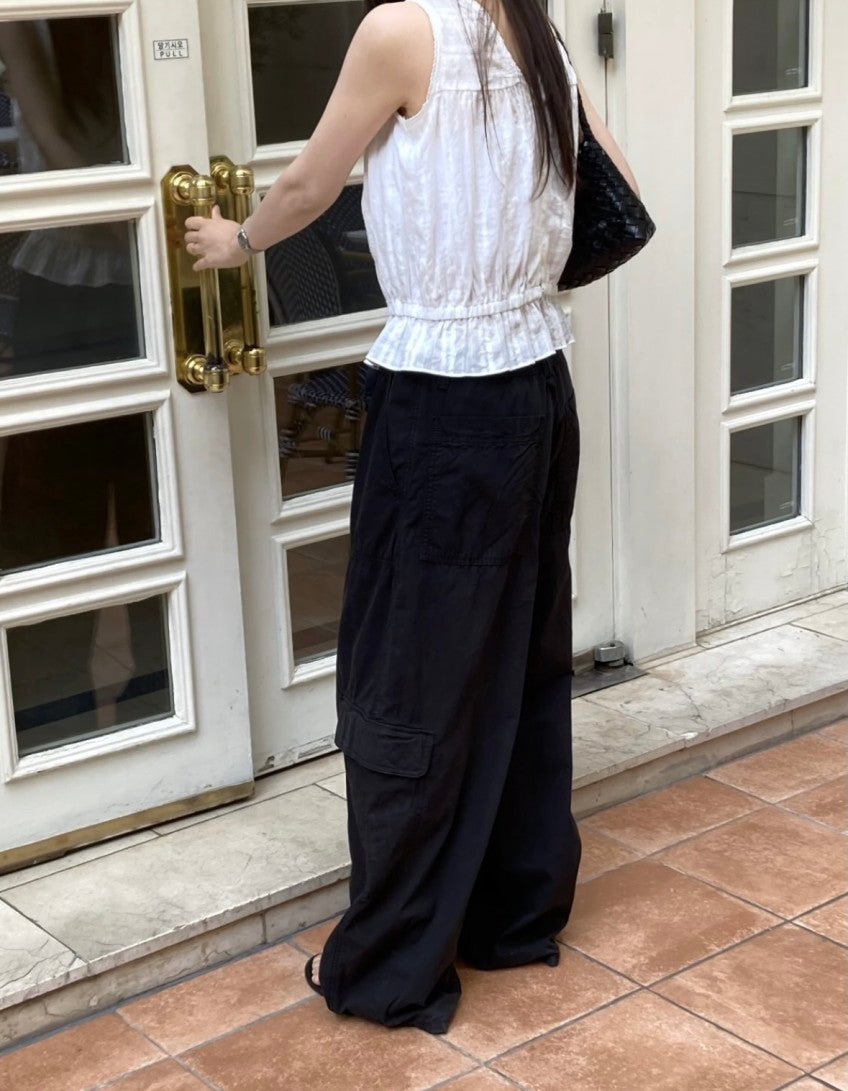 Saddle sleeves blouse