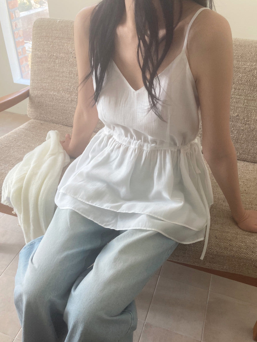 Mov sleeveless blouse