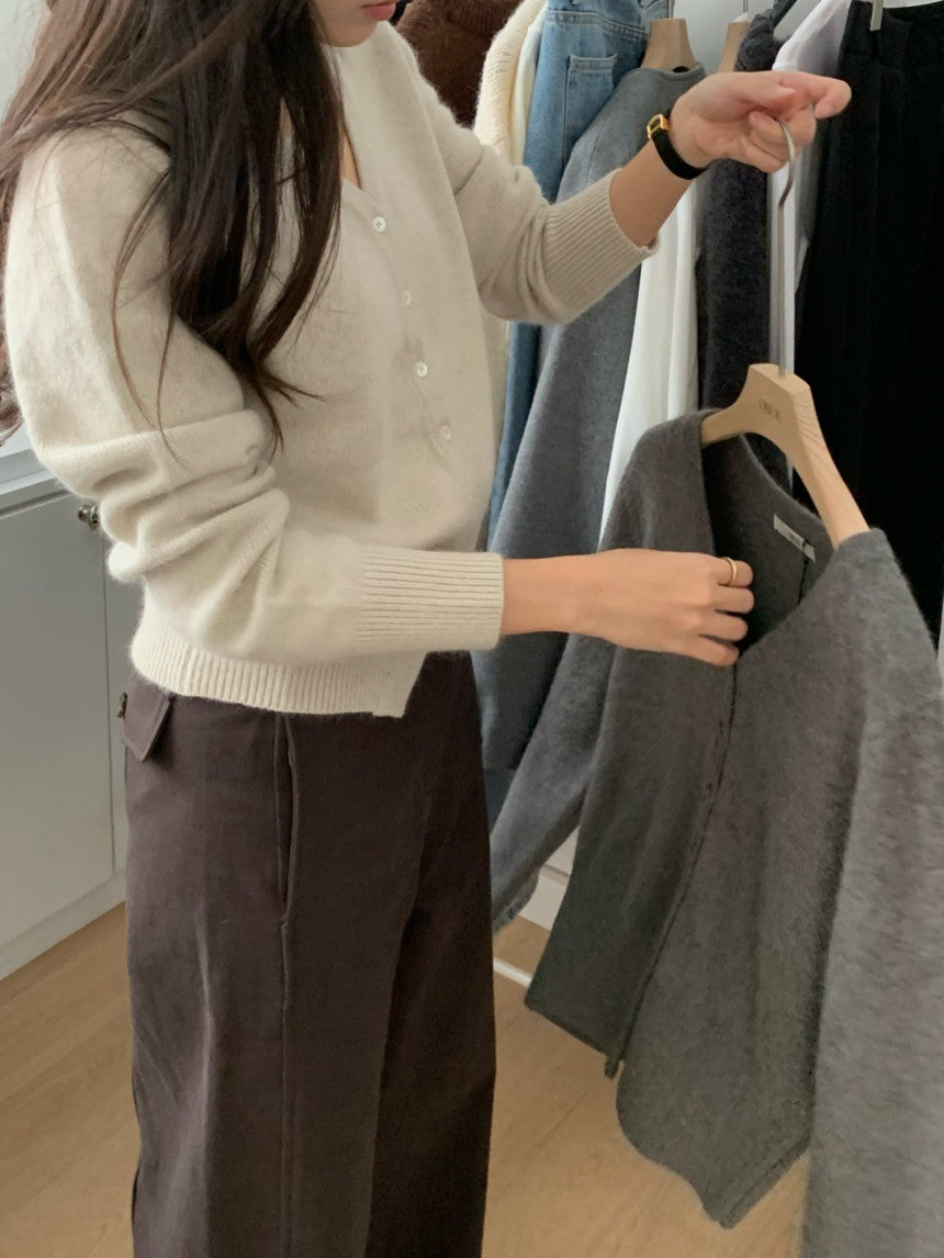 Raccoon cardigan-4col