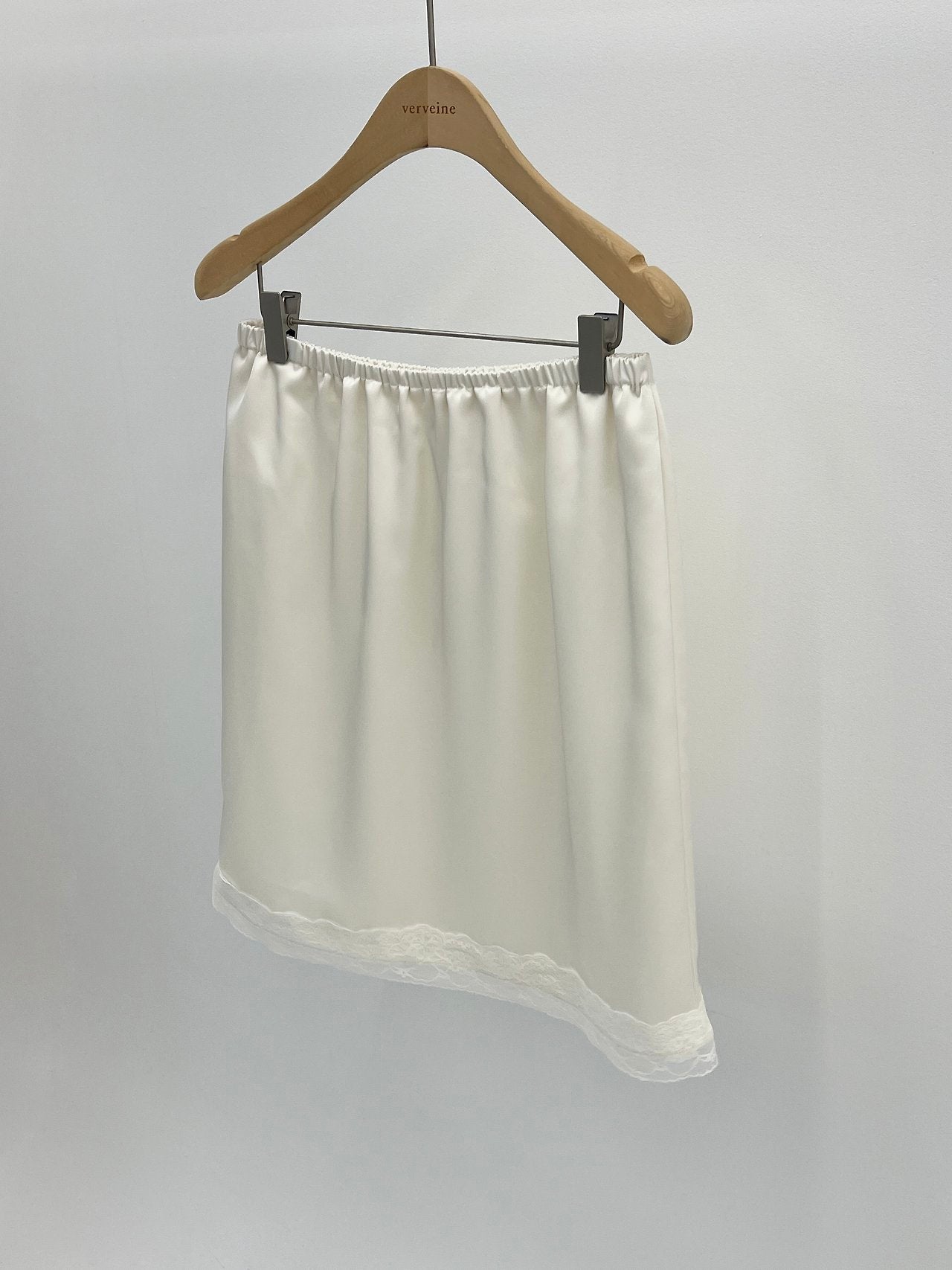 Bloom lace midi banding skirt-3col