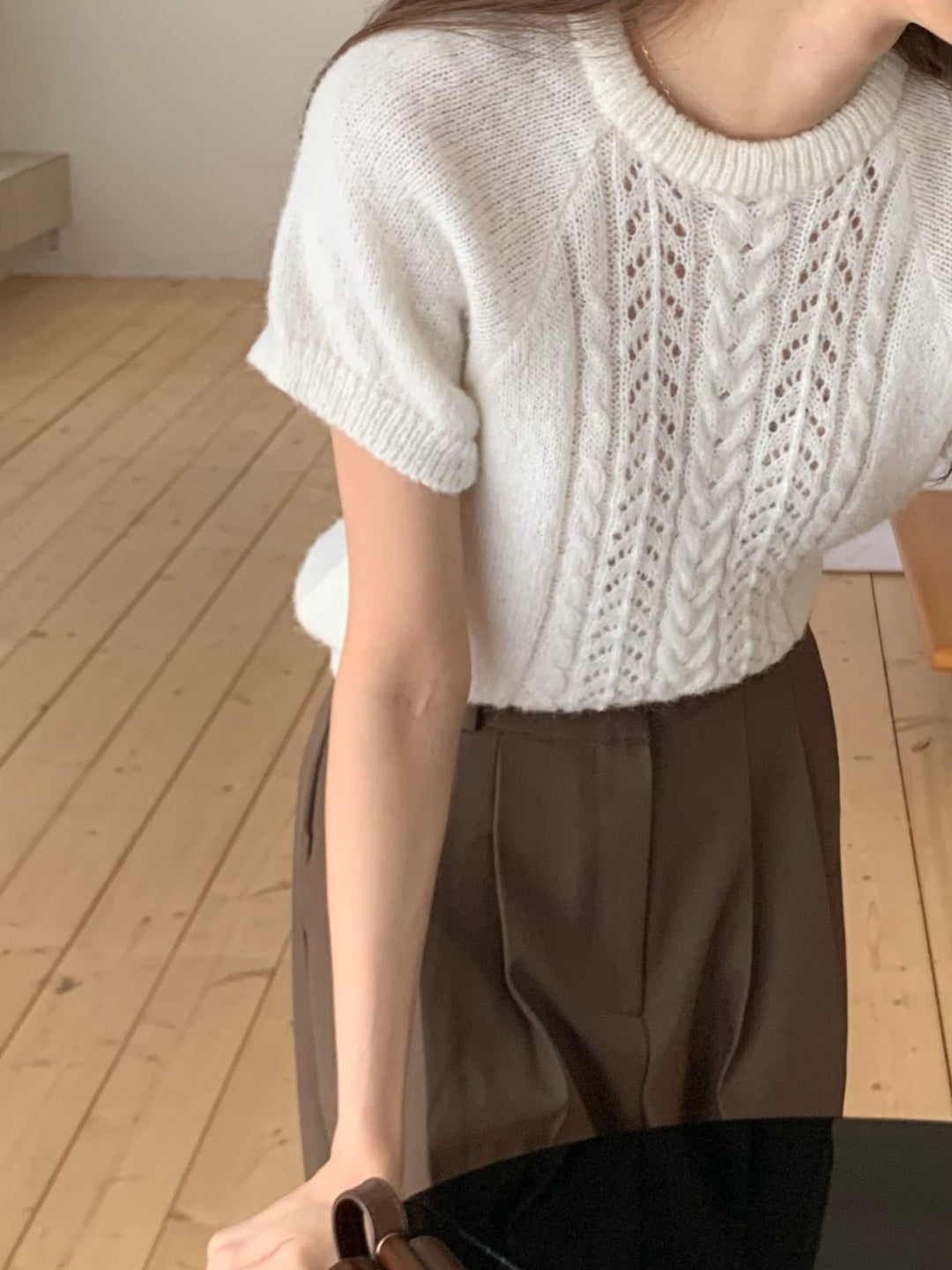alpaca cable knit-3col