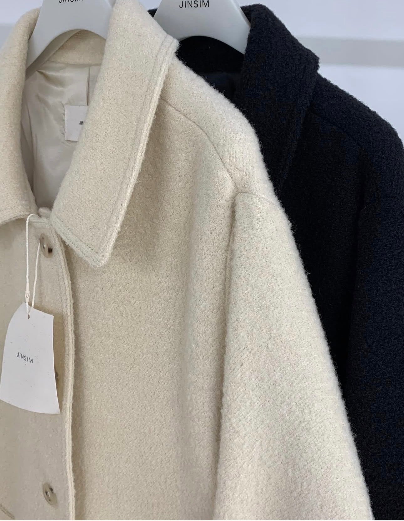 Fushily wool coat-2col