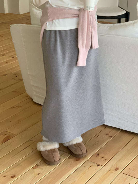 pound gimo long skirt-4col