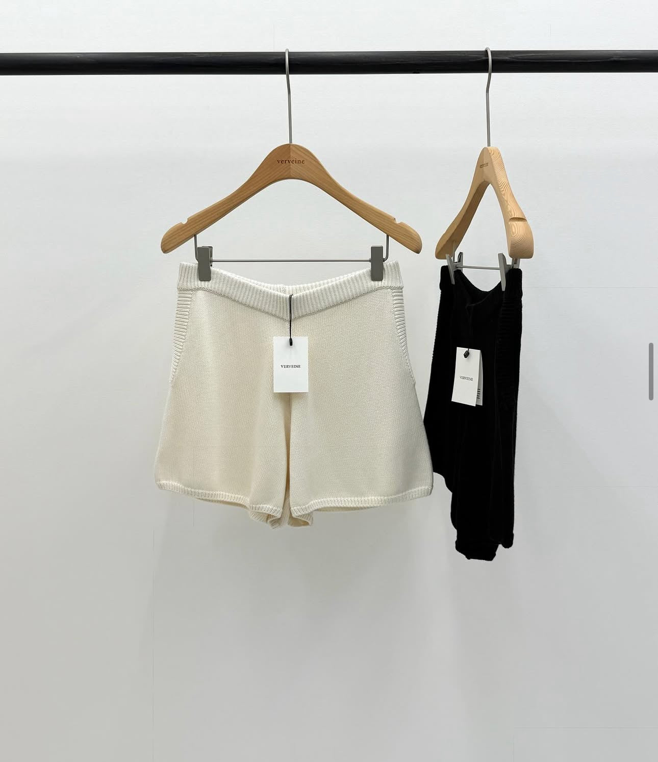 Want bamboo knit half pants-2col