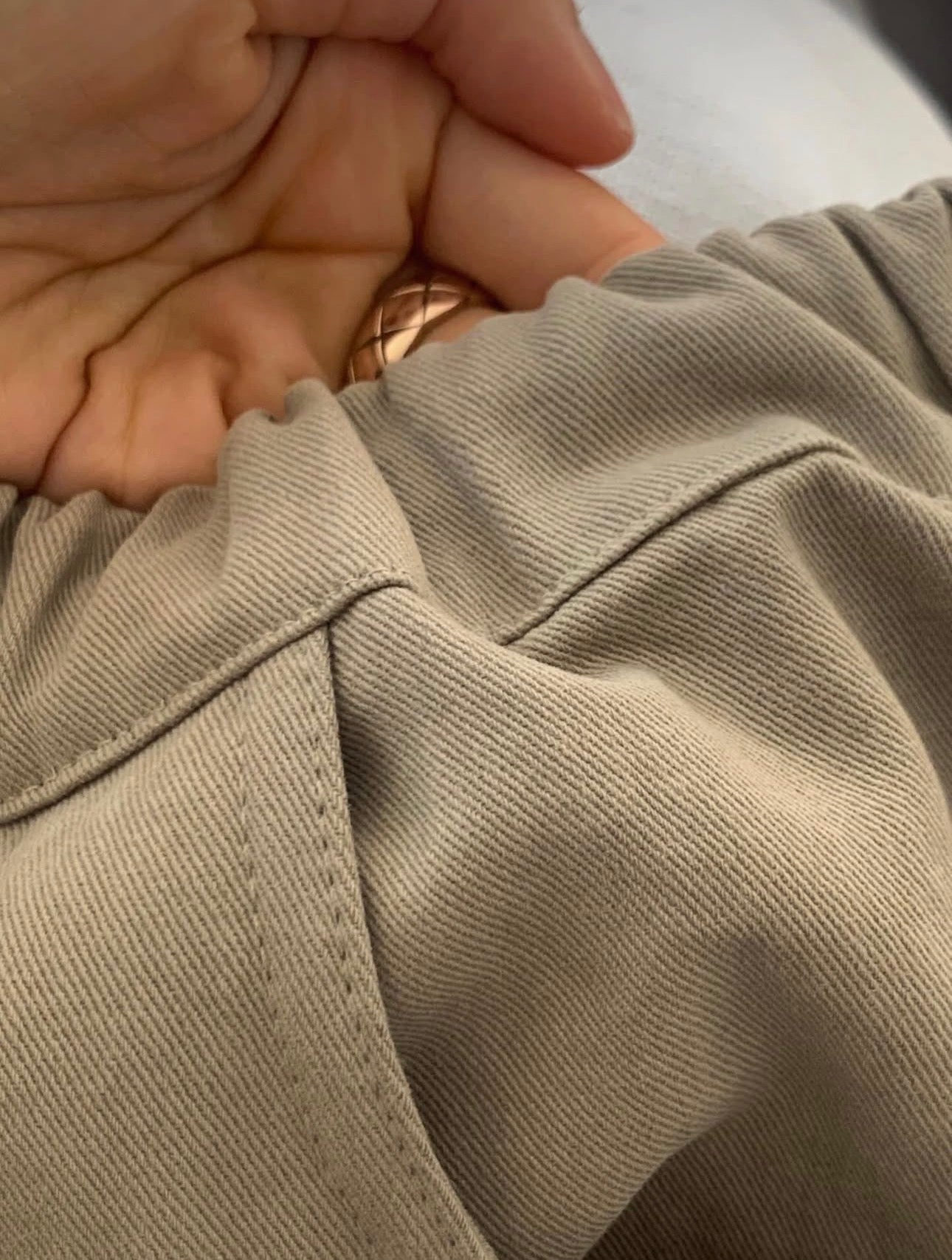 liter dover peach gimo bandding pants-2col