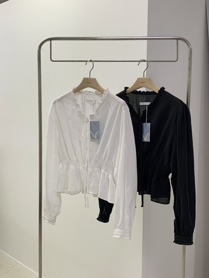 ivory即納 coco smok blouse-2col