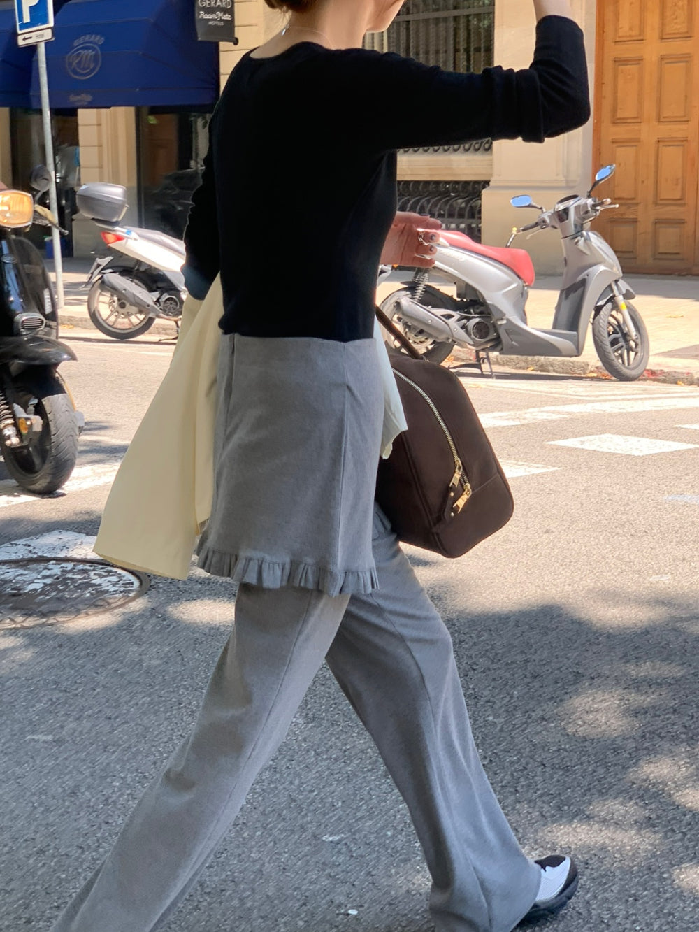 Pov skirt pants-2col