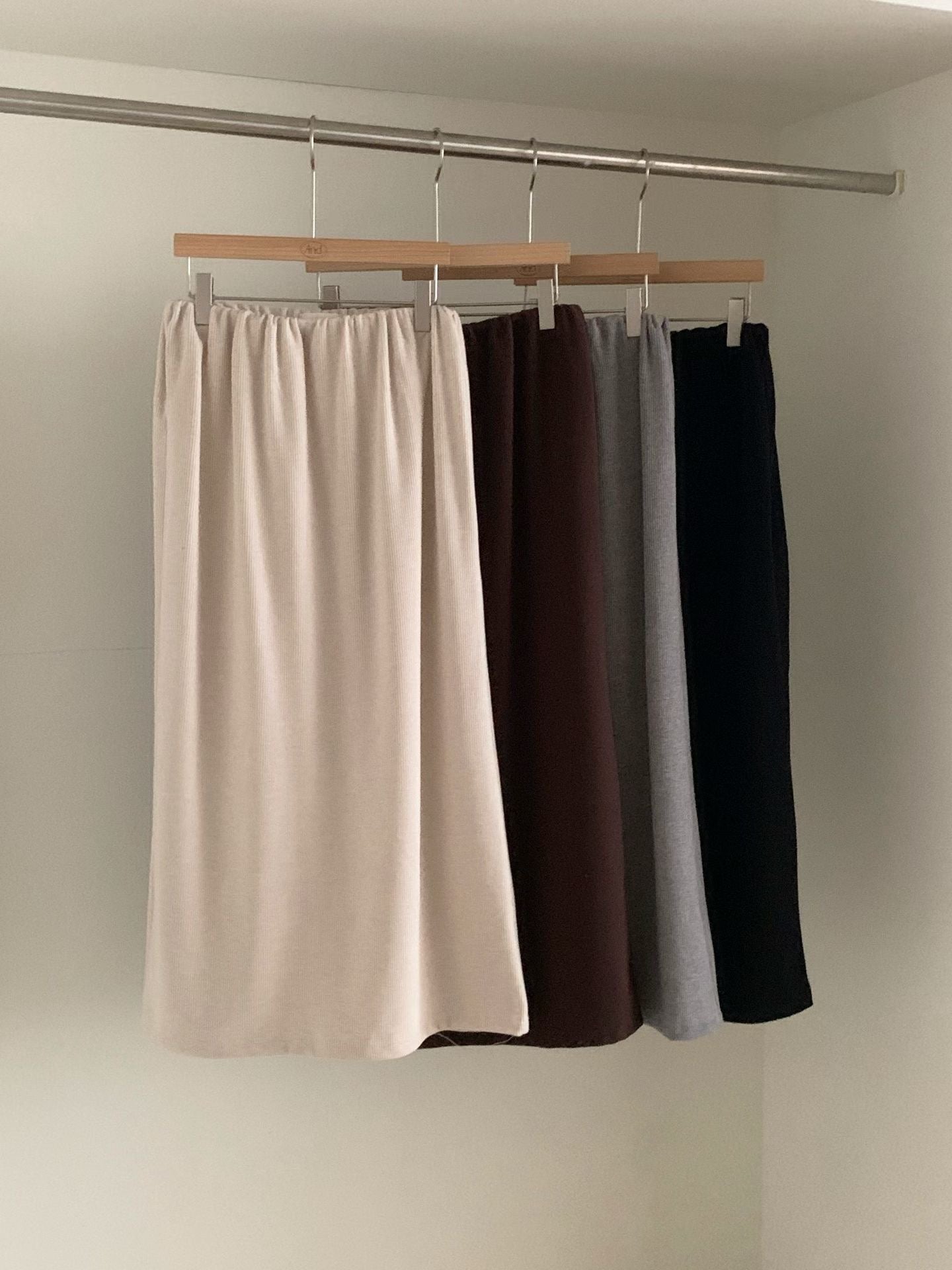 pound gimo long skirt-4col