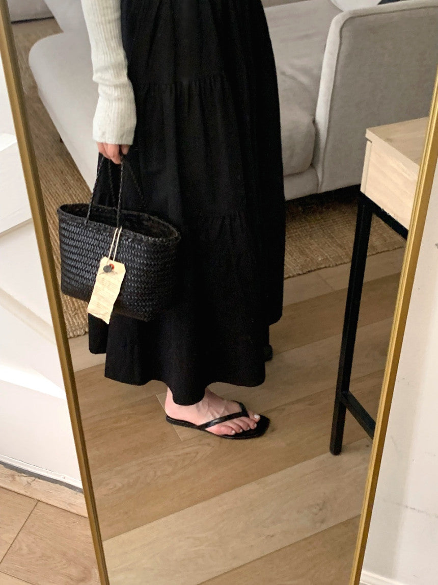 liter anna teard long skirt-2col