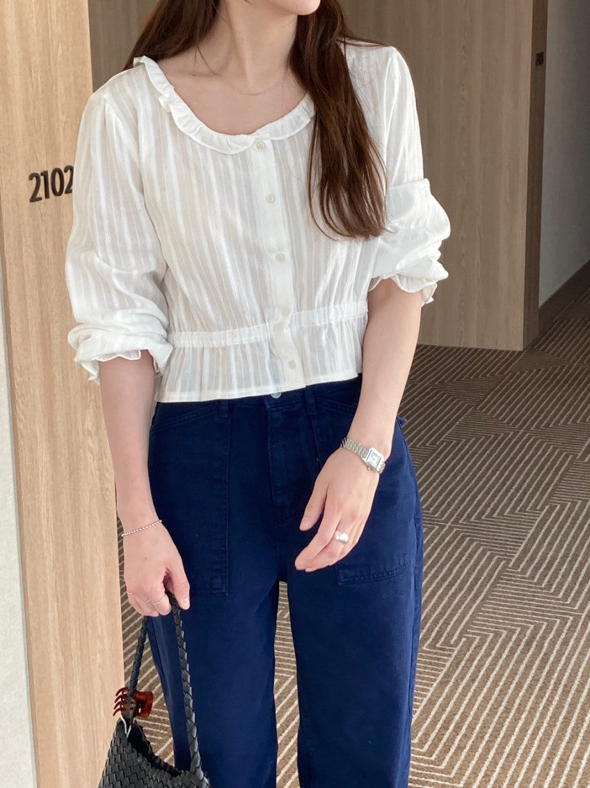 moen frill blouse-2col