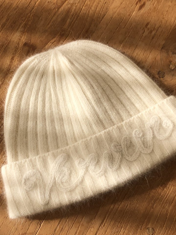 Nordic angora beanie-2col