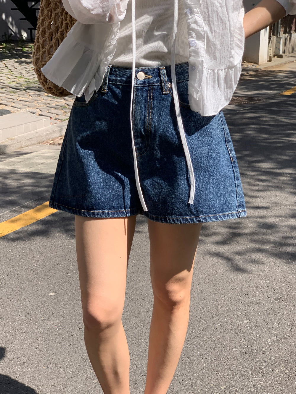 winner denim shorts-2col