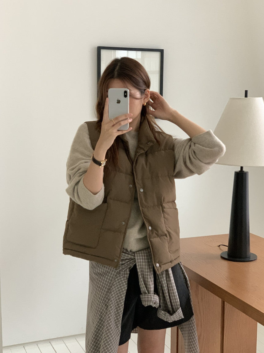 Bloom duckdown vest-3col