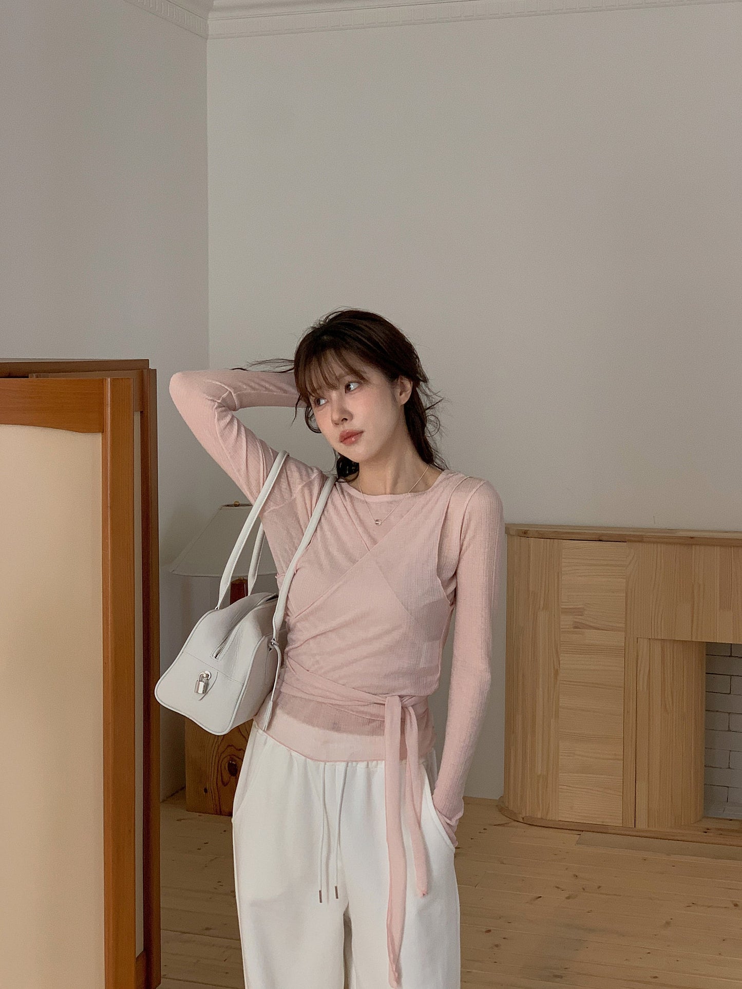 Sophie wrap vest&T set-3col